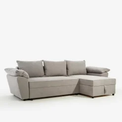 Narożnik z 2 pojemnikami szary LUGIO