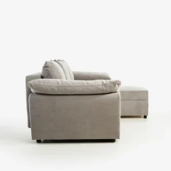 Narożnik z 2 pojemnikami szary LUGIO