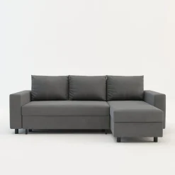 Narożnik z 2 pojemnikami szary MEDIO