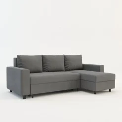 Narożnik z 2 pojemnikami szary MEDIO