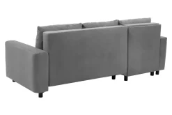 Narożnik z 2 pojemnikami szary MEDIO