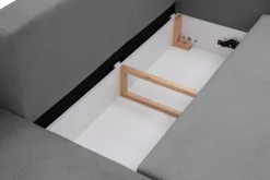 Narożnik z 2 pojemnikami szary MEDIO