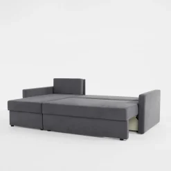 Narożnik z 2 pojemnikami szary FOX