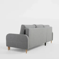 Narożnik z 2 pojemnikami szary NEGRO