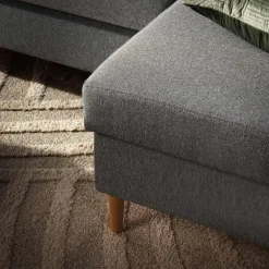 Narożnik z 2 pojemnikami szary NEGRO