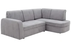 Narożnik z 2 pojemnikami taupe NESSI prawy