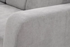 Narożnik z 2 pojemnikami taupe NESSI lewy