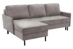 Narożnik z 2 pojemnikami taupe NELLY