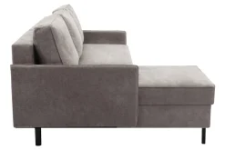 Narożnik z 2 pojemnikami taupe NELLY