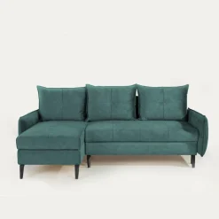 Narożnik z 2 pojemnikami turkusowy BURGOS