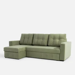 Narożnik z 2 pojemnikami zielony LAVERNA