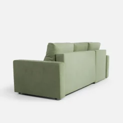 Narożnik z 2 pojemnikami zielony LAVERNA