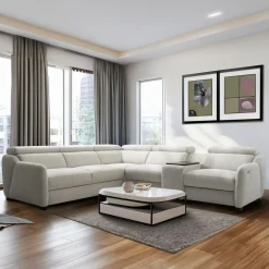 Narożnik z barkiem i funkcją relaks LIVORNO lewy