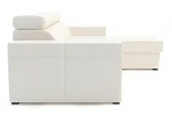 Narożnik z ekoskóry biały MATRIX