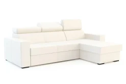 Narożnik z ekoskóry biały MATRIX