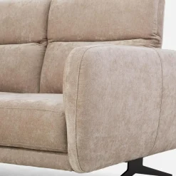 Narożnik z elektryczną regulacją głębokości beżowy BARILLO S lewy