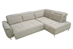 Narożnik z elektrycznie wysuwanym siedziskiem CALVARO L prawy