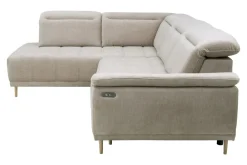 Narożnik z elektrycznie wysuwanym siedziskiem CALVARO L lewy