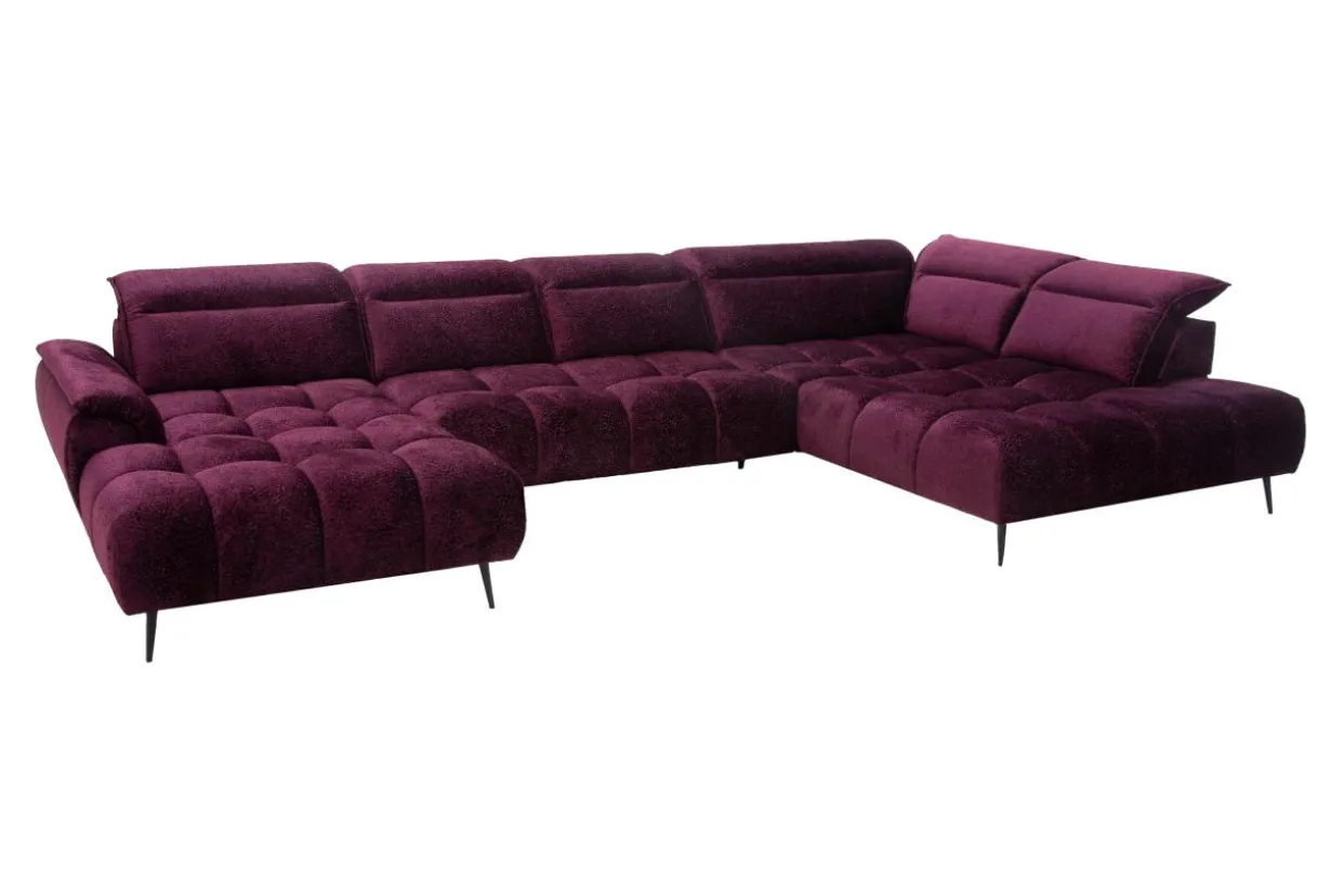 Narożnik z elektrycznie wysuwanym siedziskiem MONTANA XL prawy