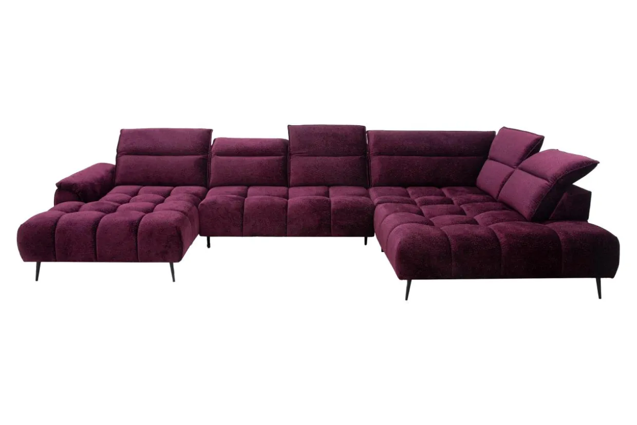 Narożnik z elektrycznie wysuwanym siedziskiem MONTANA XL prawy