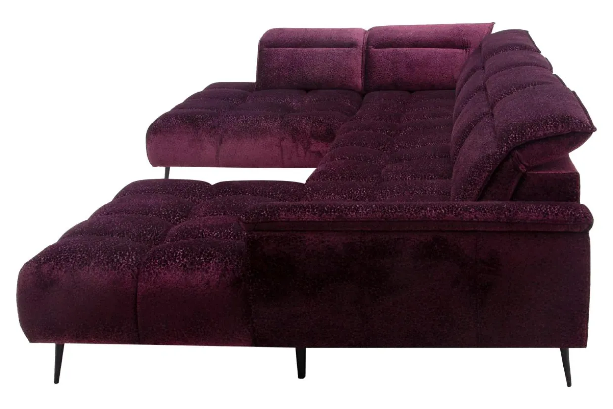 Narożnik z elektrycznie wysuwanym siedziskiem MONTANA XL lewy