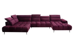 Narożnik z elektrycznie wysuwanym siedziskiem MONTANA XL lewy