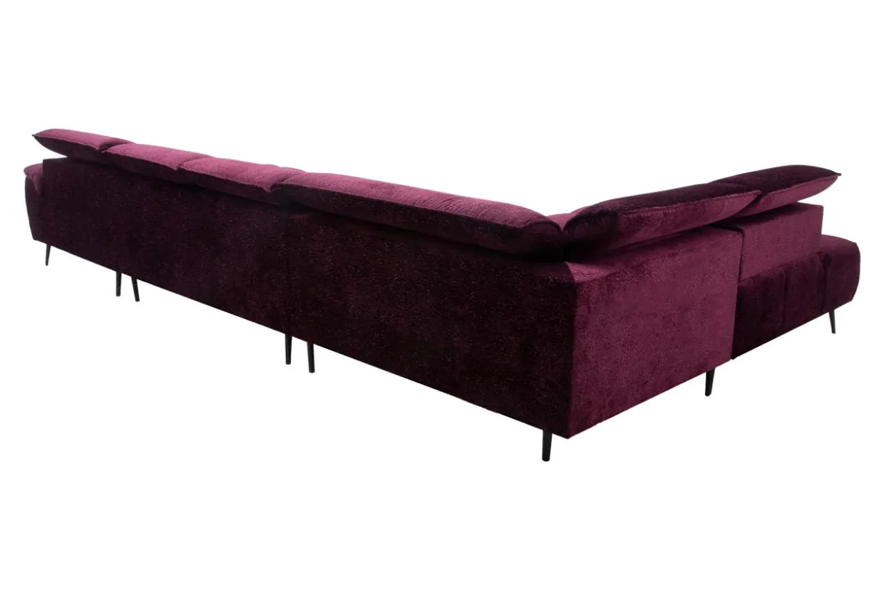 Narożnik z elektrycznie wysuwanym siedziskiem MONTANA XL lewy