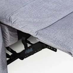 Narożnik z funkcją relaksu szary MILA prawy