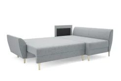 Narożnik z funkcją spania ciemnoszary MONACO