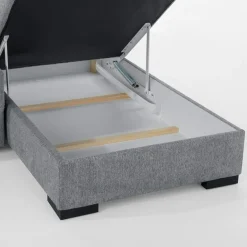 Narożnik z podnoszonym oparciem szary ELTON prawy