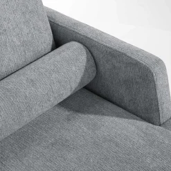 Narożnik z podnoszonym oparciem szary ELTON prawy