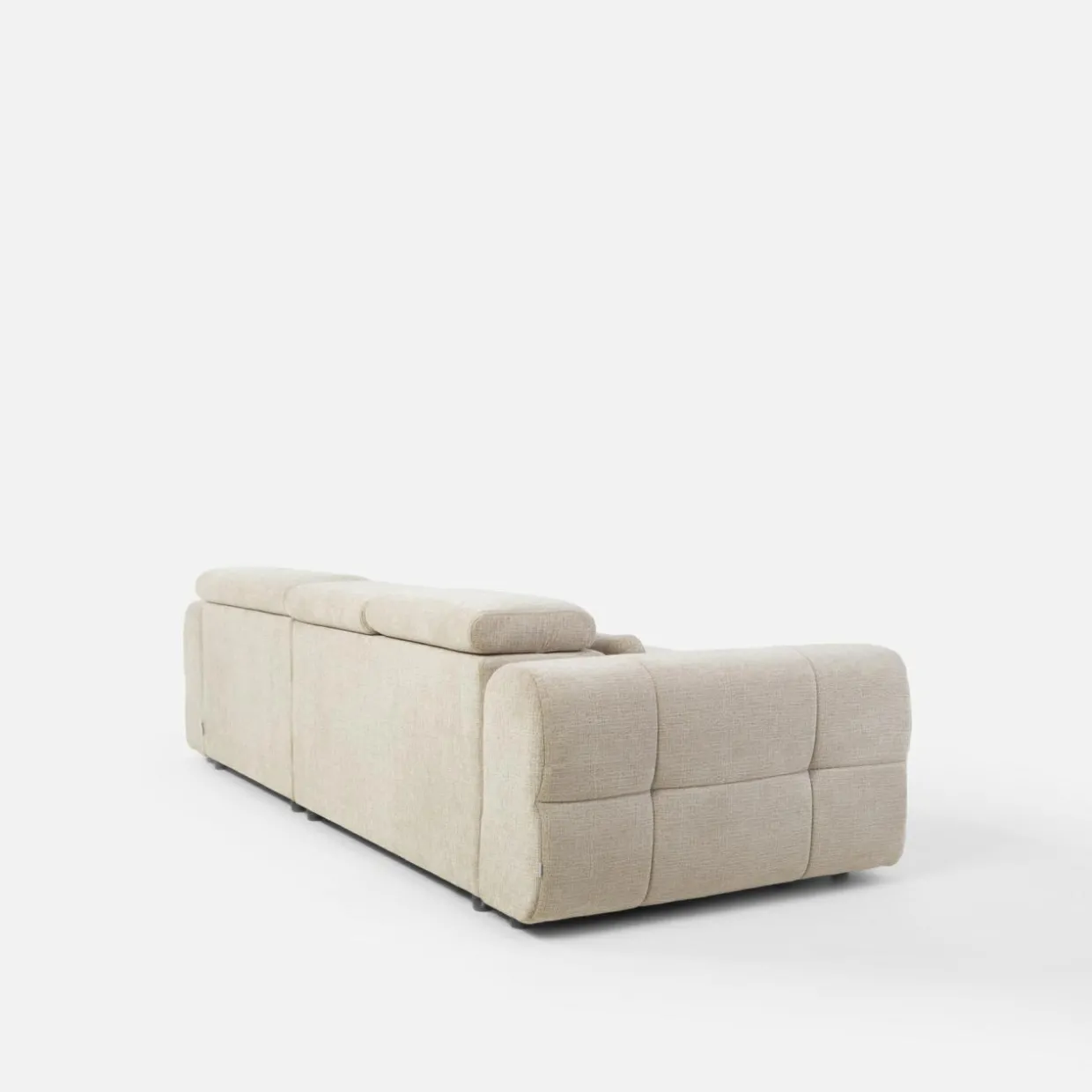 Narożnik z pojemnikiem PANEO S beżowy prawy