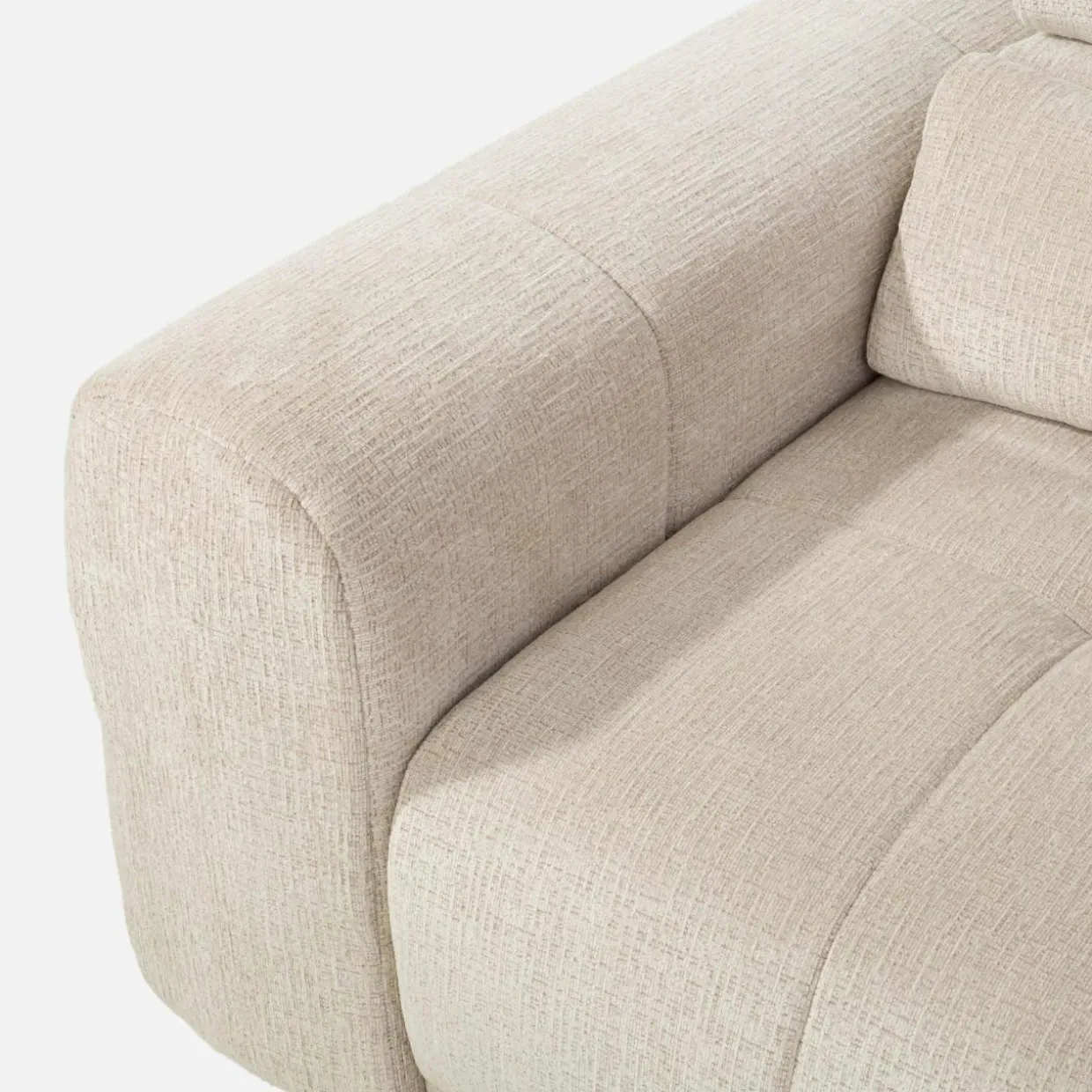 Narożnik z pojemnikiem PANEO S beżowy prawy