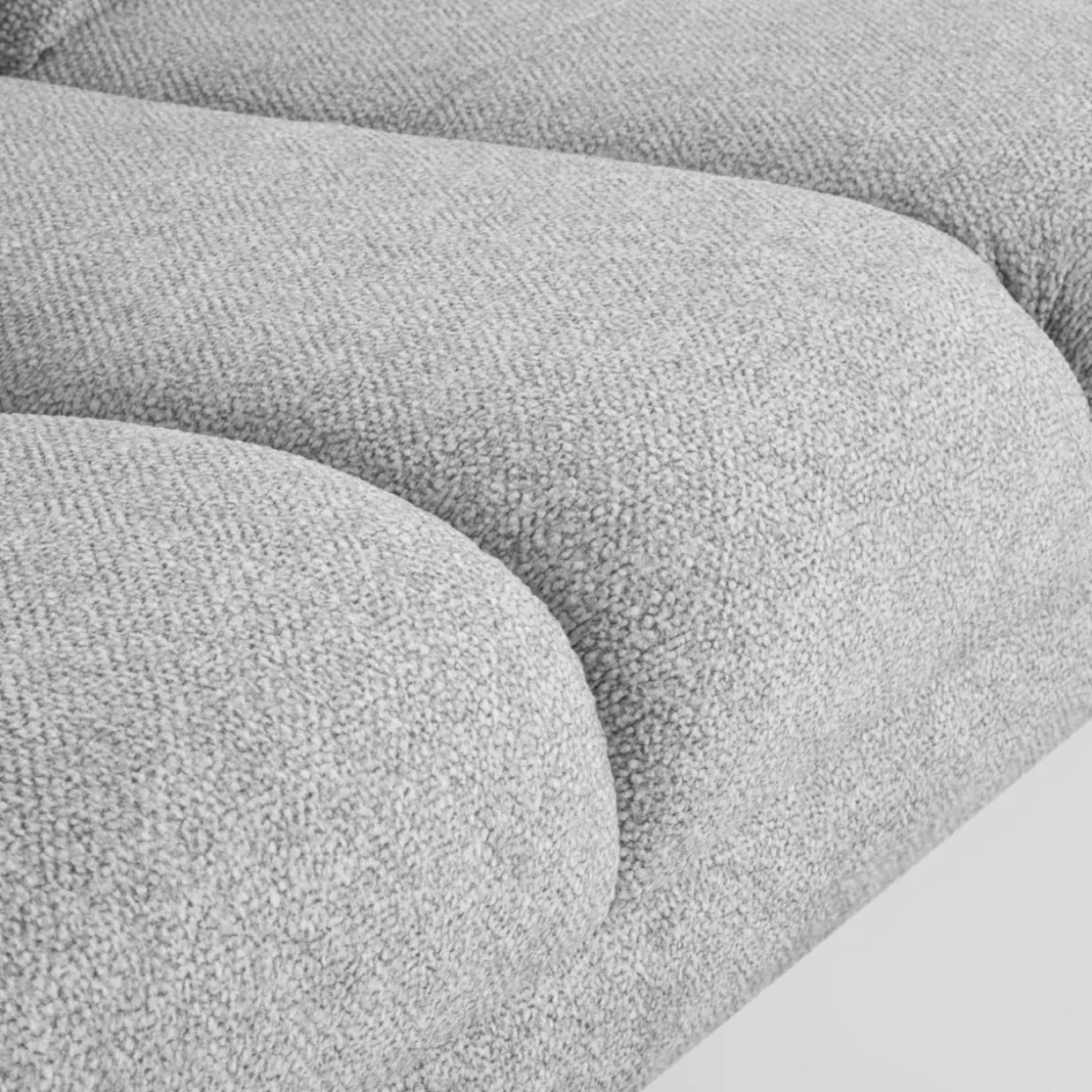 Narożnik z regulacją głębokości siedziska szary CAMPINA MINI lewy