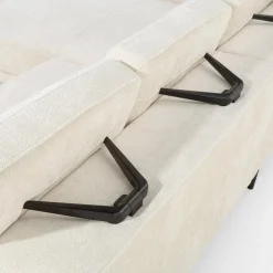 Narożnik z regulacją siedziska biały ILUSIO MINI lewy