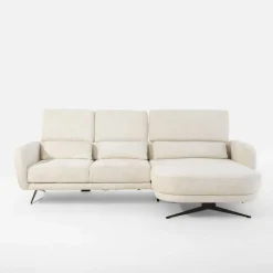 Narożnik z regulacją siedziska biały ILUSIO MINI prawy