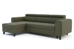 Narożnik z regulacją zagłówków oliwkowy KOLORADO