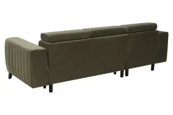 Narożnik z regulacją zagłówków oliwkowy KOLORADO