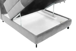 Narożnik z regulacją zagłówków jasnoszary MAROLA prawy