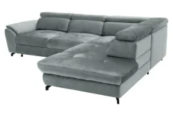 Narożnik z regulacją zagłówków szary MAROLA lewy