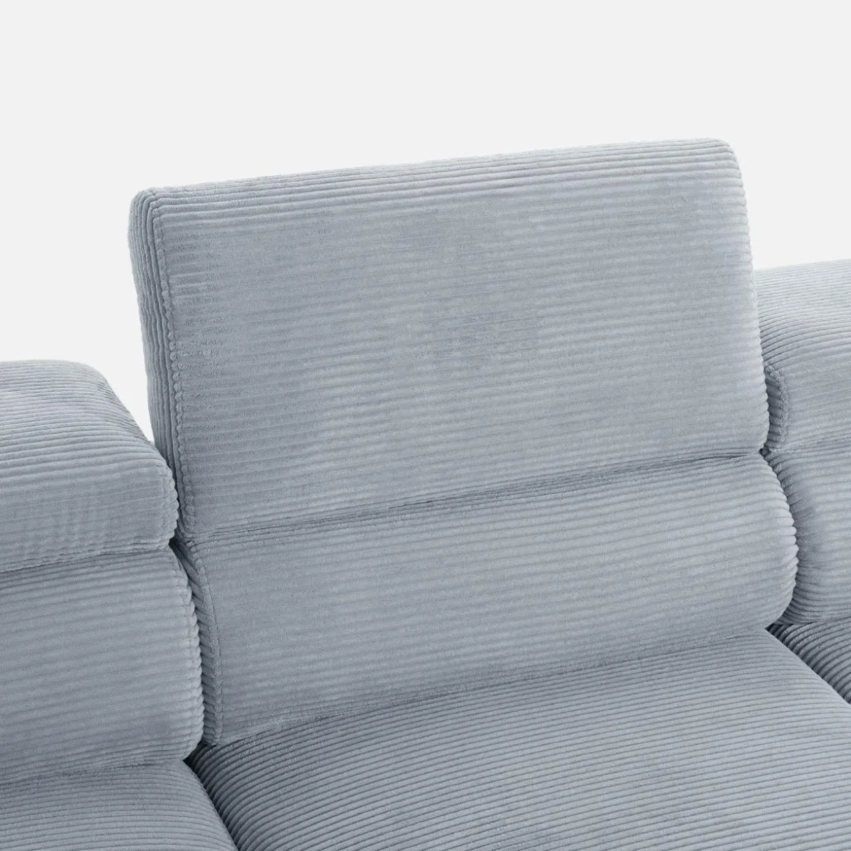 Narożnik z regulowanym siedziskiem szary ALISSON S prawy