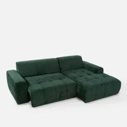 Narożnik z regulowanym siedziskiem SAVINON S butelkowa zieleń prawy