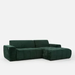 Narożnik z regulowanym siedziskiem SAVINON S butelkowa zieleń prawy