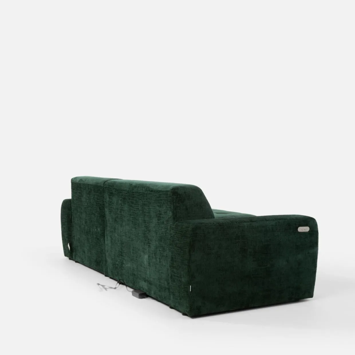 Narożnik z regulowanym siedziskiem SAVINON S butelkowa zieleń prawy