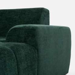 Narożnik z regulowanym siedziskiem SAVINON S butelkowa zieleń prawy