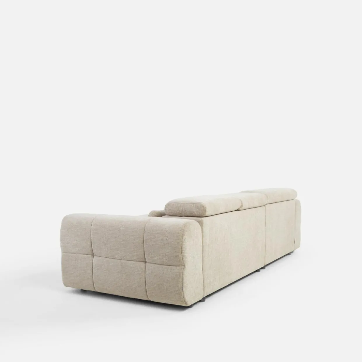 Narożnik z regulowanym zagłówkierm PANEO S beżowy lewy