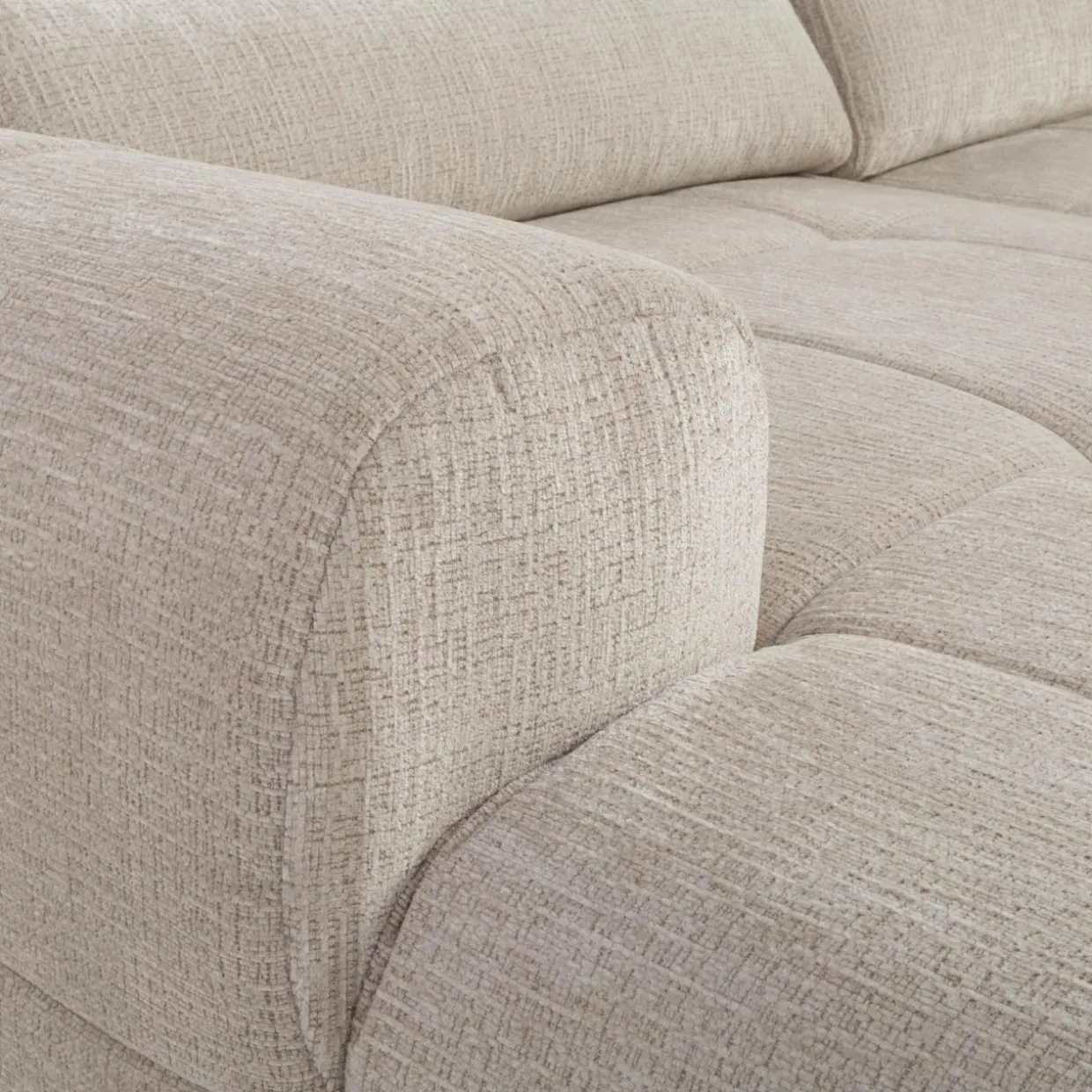 Narożnik z regulowanym zagłówkierm PANEO S beżowy lewy