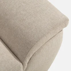 Narożnik z regulowanymi zagłówkami szary LARA prawy