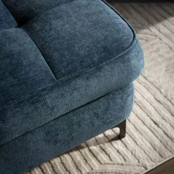 Narożnik z regulowanymi zagłówkami granatowy NALA prawy