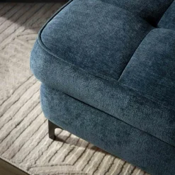 Narożnik z regulowanymi zagłówkami granatowy NALA lewy